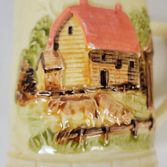 Vintage Set‎ of 4 Sears Roebuck & Co. Coffee Mug Cup Farm Barnyard Made in Japan - Picture 12 of 16